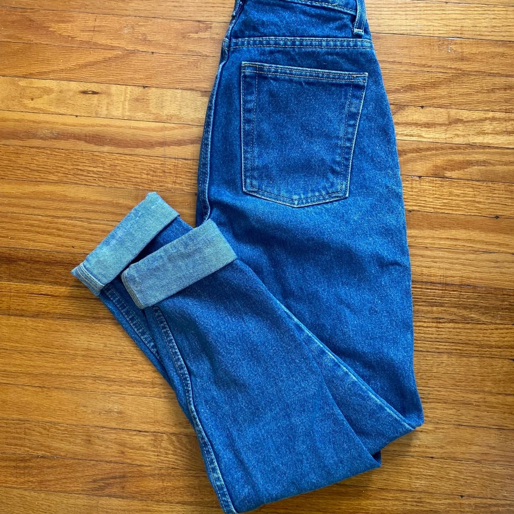 American Apparel High Rise Blue Jeans